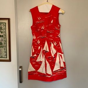 Anthropologie Maeve Cotton Poplin Sailboat Shift Dress